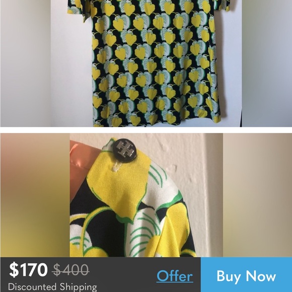 Tory Burch- Silk Dress, Size L - Picture 11 of 11